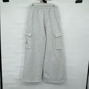 Edikted light great wide leg cargo sweatpants lounge wear comfort